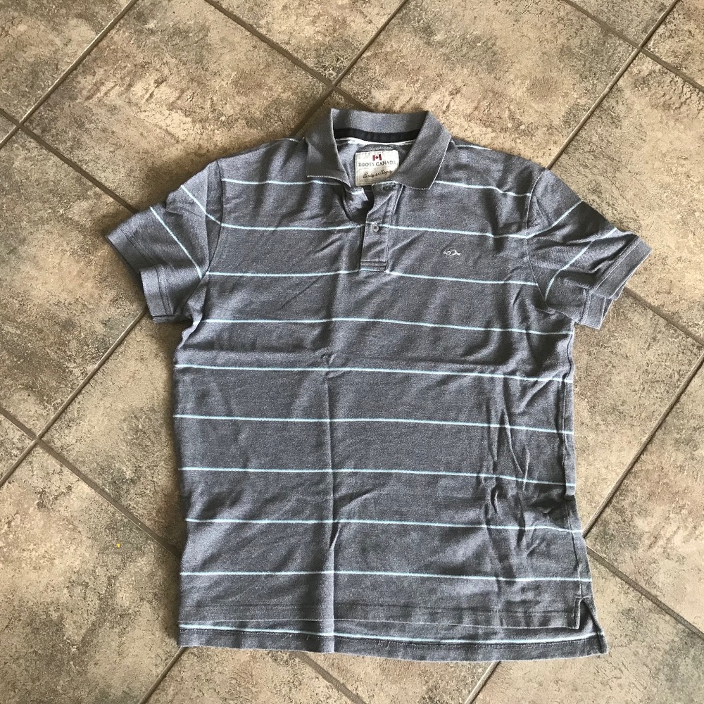 Roots Organic cotton XL short sleeve polo shirt.